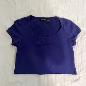Purple Cropped Baby Tee
